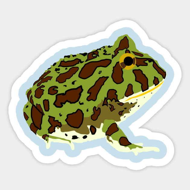 Ornate Pacman Frog Sticker by stargatedalek